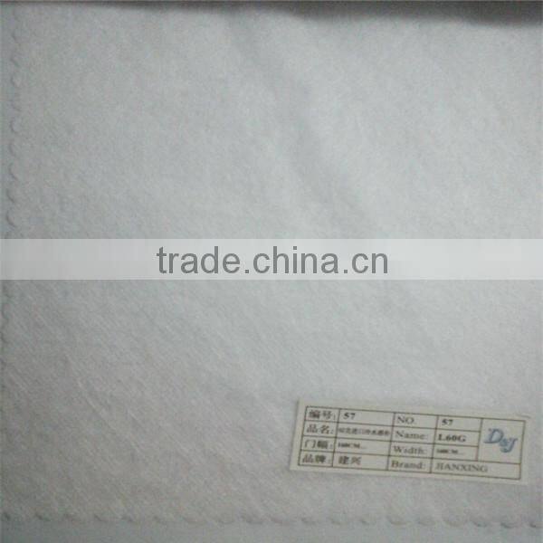 Cold water-soluble paper non woven interlining for embroidery cutting position