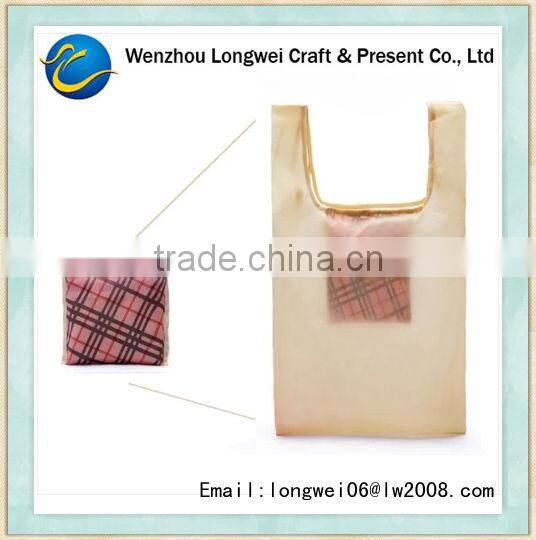 customized recyclable folding shopping bag with wheels