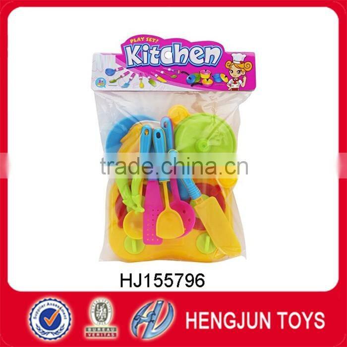 children plastic toy color tableware toy for kitchen