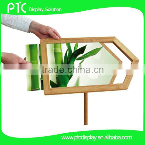 Bamboo arrow sign stand