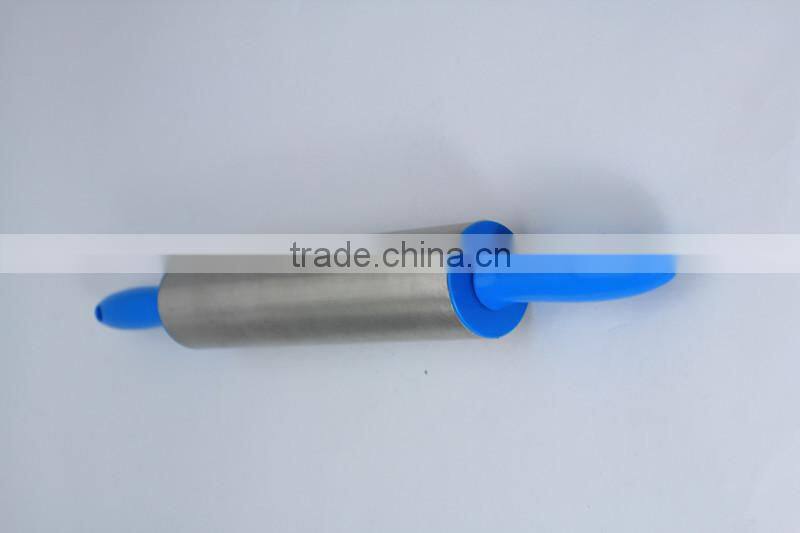Stainless Steel Rolling Pin with Plastic Handle