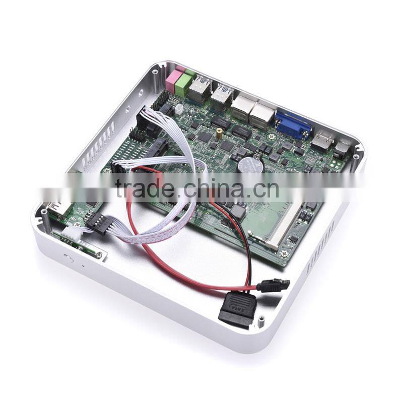 Alibaba China Manufacturer Pins DDR3 low-power low heat, Max. 8G RAM Barebone Fanless Mini Pc