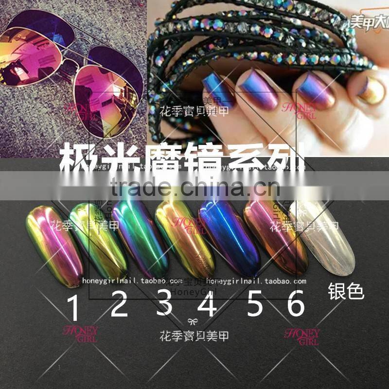 new nail powder mirror powder metal effect for nail art Manufacturer HONEY GIRL