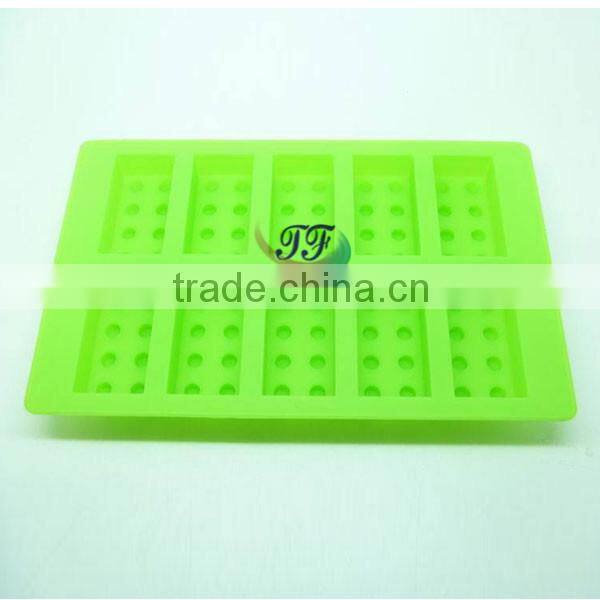 hot sale food grade 10 cavity silicone ice cream tray for DIY/ice tray mould