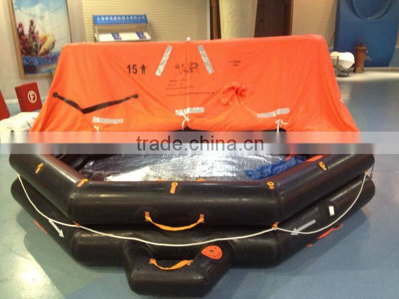 Throwing Overboard Inflatable Life-Raft