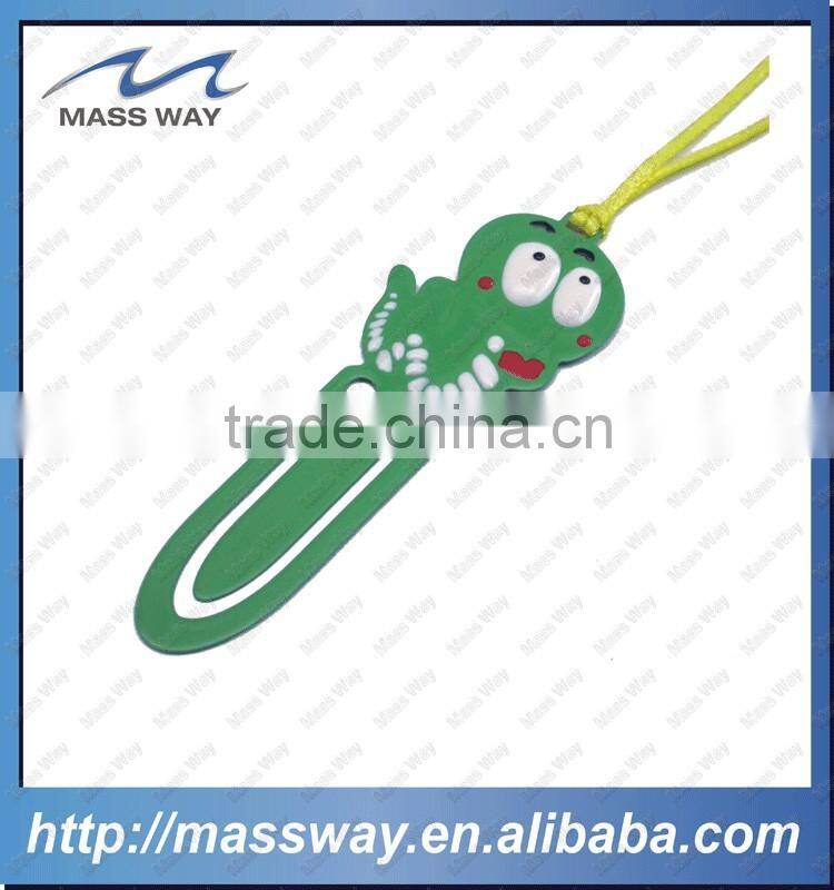 custom unique 3D shape soft PVC paper clip