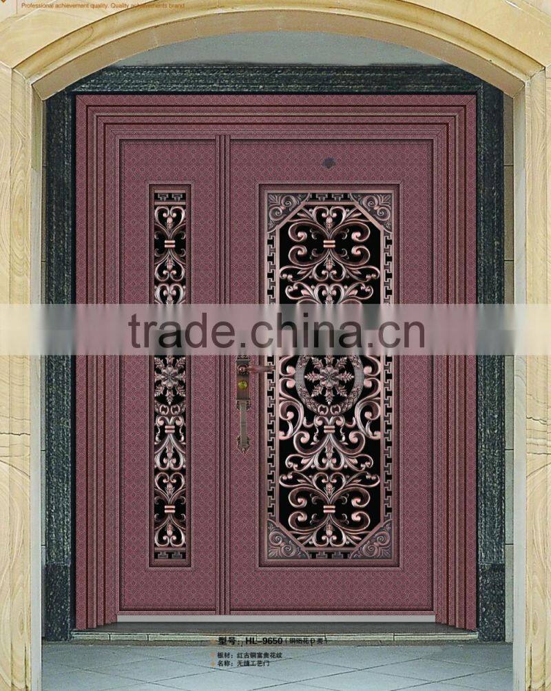 Security stainless steel swing door price