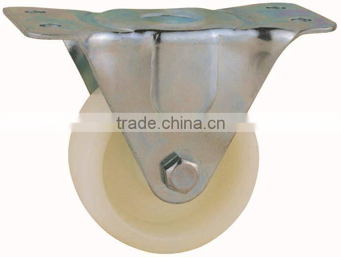 31 Series Single Ball Raceway Structure Top Plate Rigid White PP Caster
