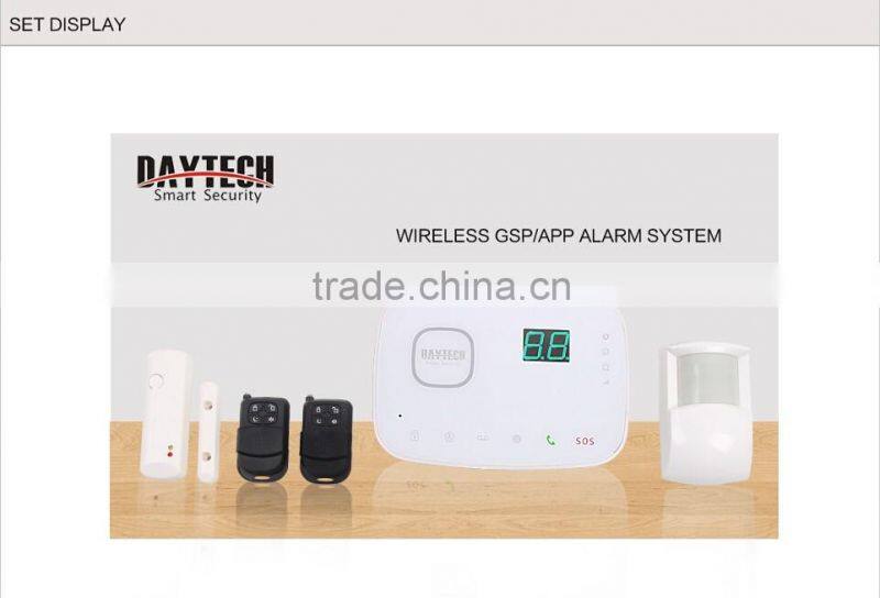 GSM alarm system touch keypad RFID reader APP/SMS Controller