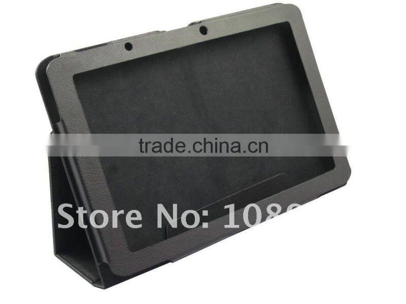 Stand leather case for Acer Iconia A700,free shipping,Black