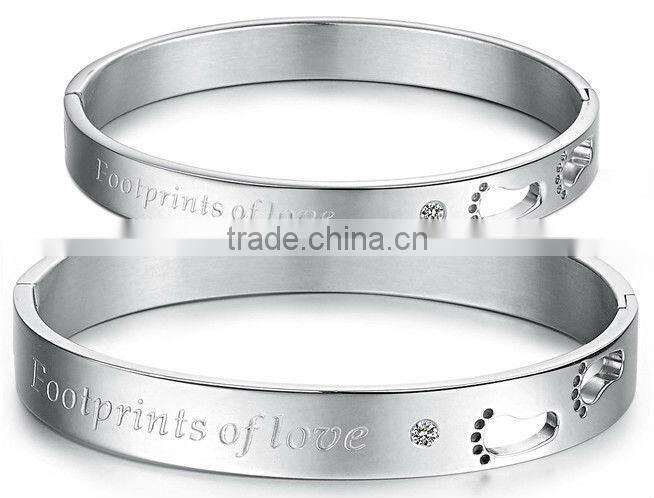 2013 Lover Charm Bangles Rose Gold Square Bangles With Big Women Bracelet Girl Bangles