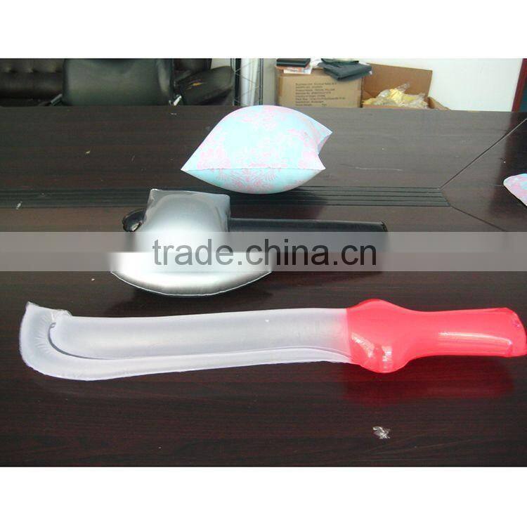 lightweight plastic inflatable axe toy for party
