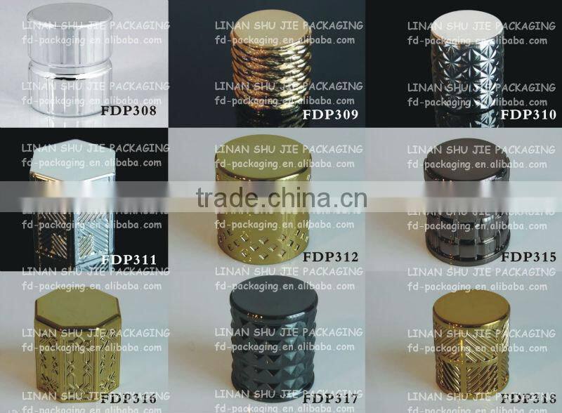 Perfume bottle cap,ABS Metalized cap with PP inside