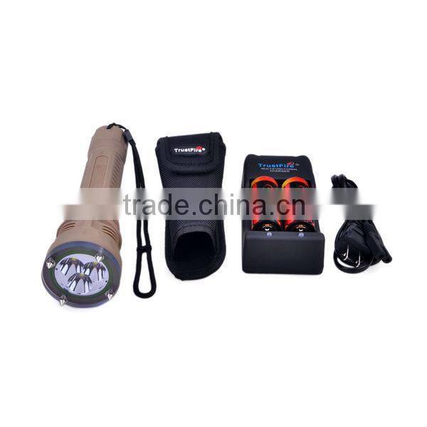 2013 trustfire DF002 XM-L2 led diving flashlight worked by 26650 rechargeable battery