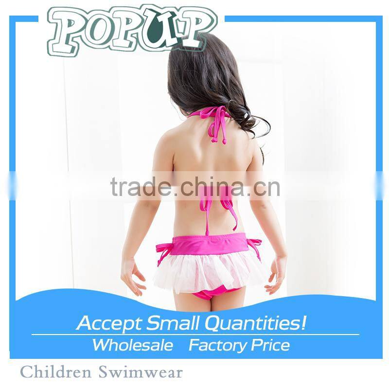 Pink Ruffle Printed swimwear for kids
