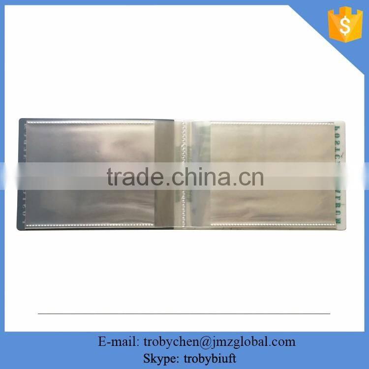 photo album with frame cover,plastic sheets photo album