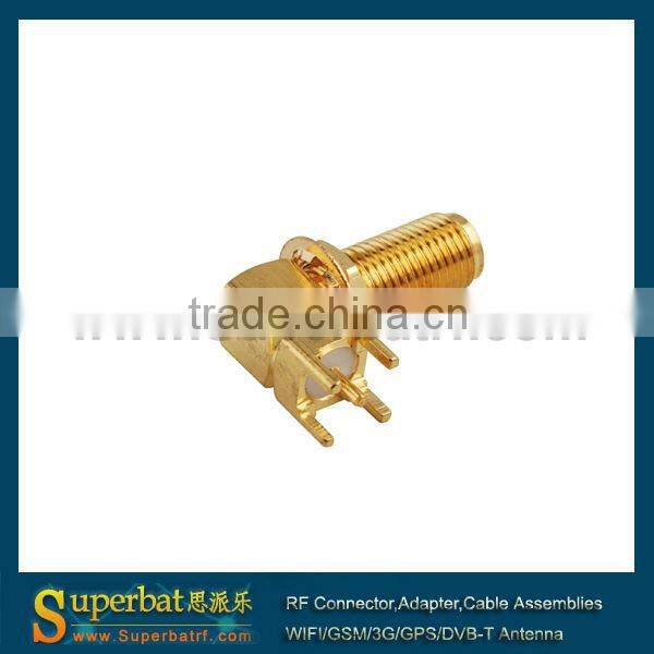 SMA thru hole Jack right angle PCB Mount long version
