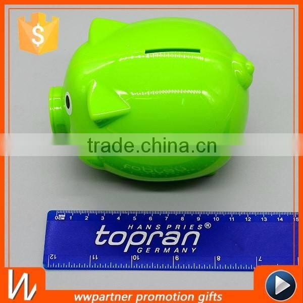 Custom Plastic piggy bank for Promotion