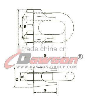 US Type Wire Rope Clips - Stainless Steel AISI316/AISI304, steel prices Philippines