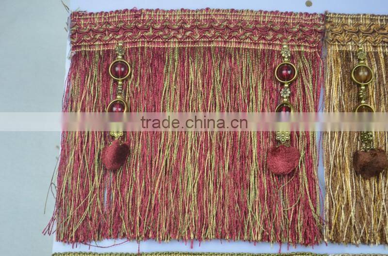 new design fancy useful fashion curtain tassel lace,decorative curtain tassels