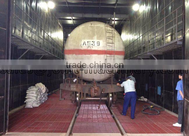 airless shot blasting chamber to clean transformers