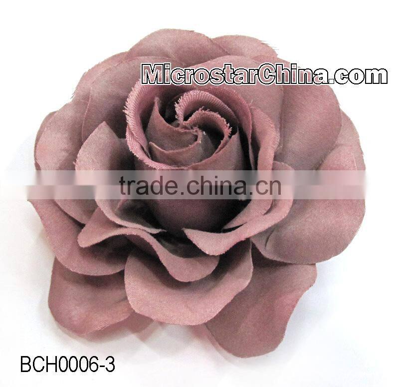 Chiffon Fabric Flower Brooch Pin Wholesale