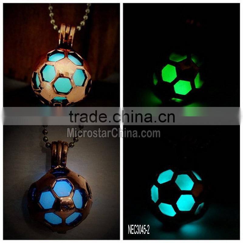 Glow in the Dark fashion football necklace Gifts
