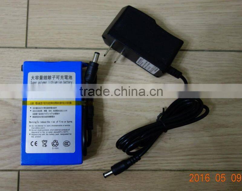 Super Polymer Rechargeable 12V 9800mAh li-ion Battery