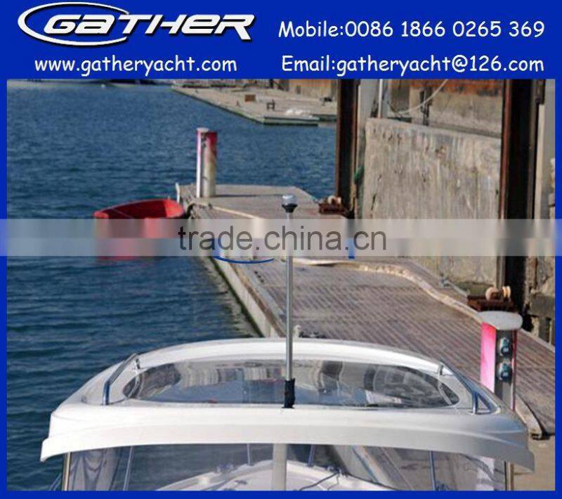 Hot sale fiberglass small hard top fishing boat