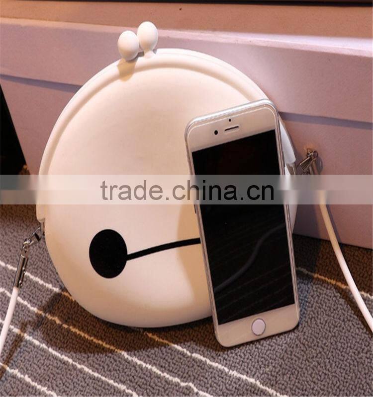 Fashionable Button Silicone Cell Phone Pouch