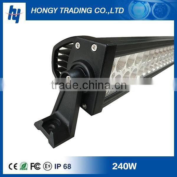 Factory wholesale price! 42 inch 240w single row high power led spot flood light bar