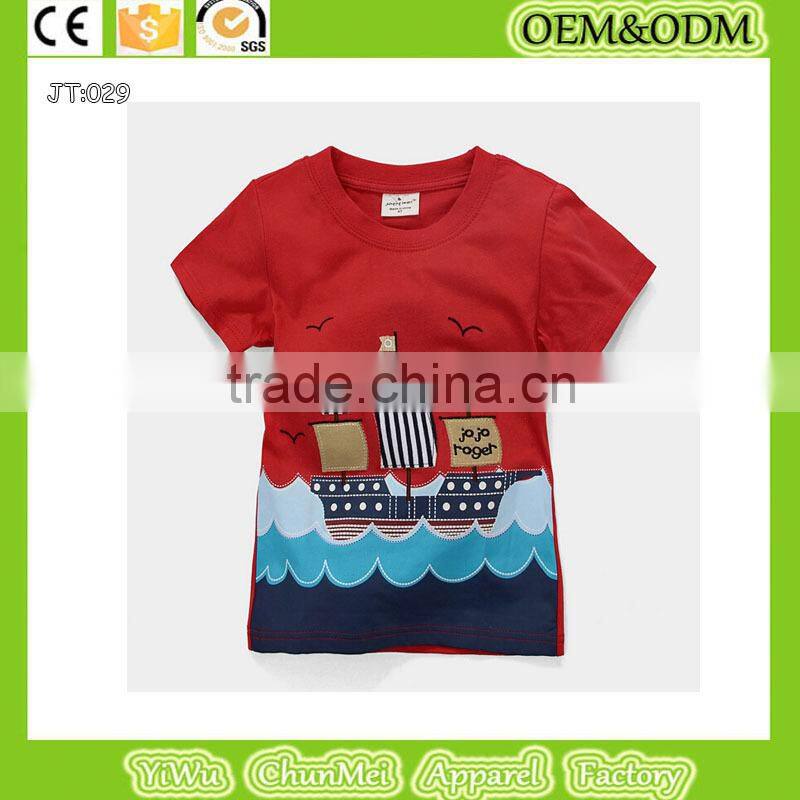 boys Ferry t-shirt100% cotton t-shirt Ferry t -shirt child t-shirt kids t-shirt