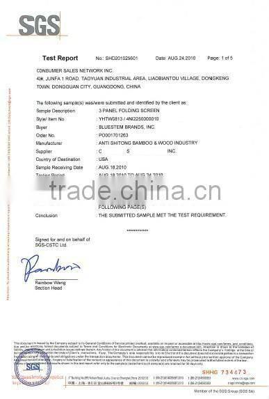 2013 hot Carbonized bamboo partition