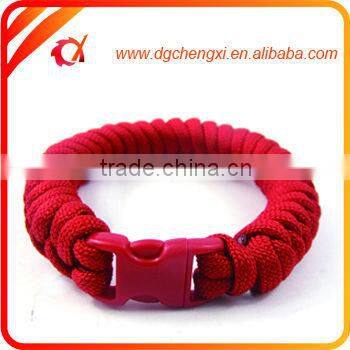 Wholesale Good Quality 550 Paracord Bracelet with plastic buckle