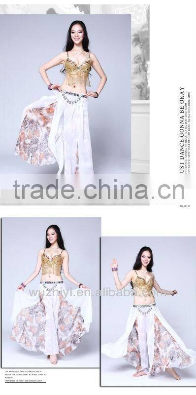 High Fashion Czech Diamonds Belly Dance Skirt Pants Silk Belly Dance Skirts Dresses QC2131