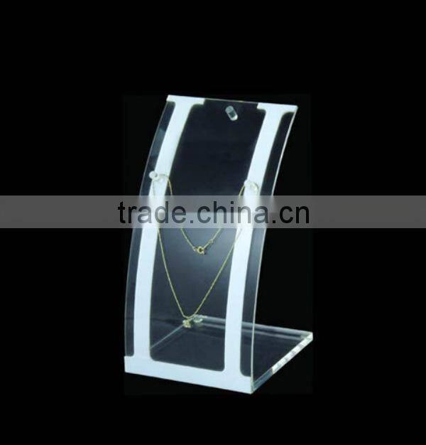 Custom shape acrylic jewelery necklace display stand