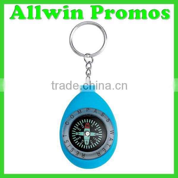 Promotional Mini Plastic Compass with Lanyard Keychain