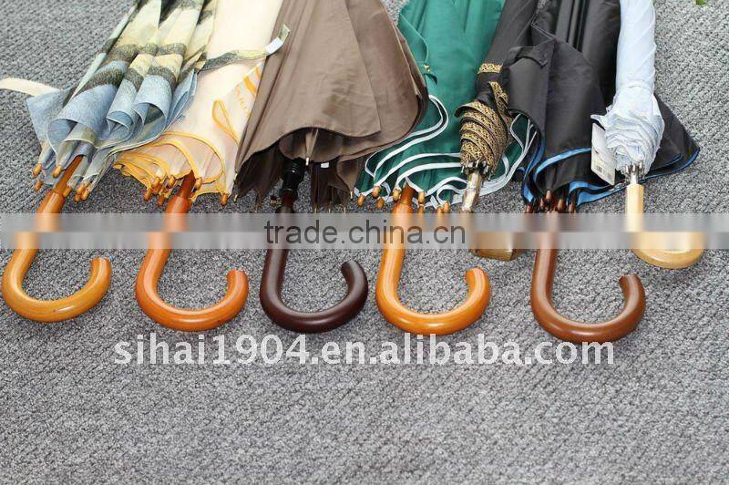 Men's wooden srtraight umbrella with high quality