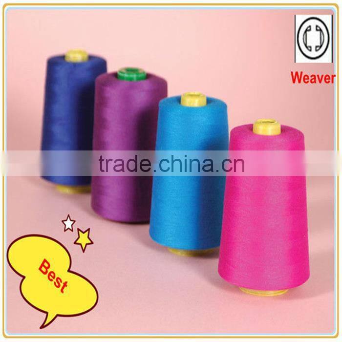 100% spum polyester yarn for sewing thread 26s/2 dyed