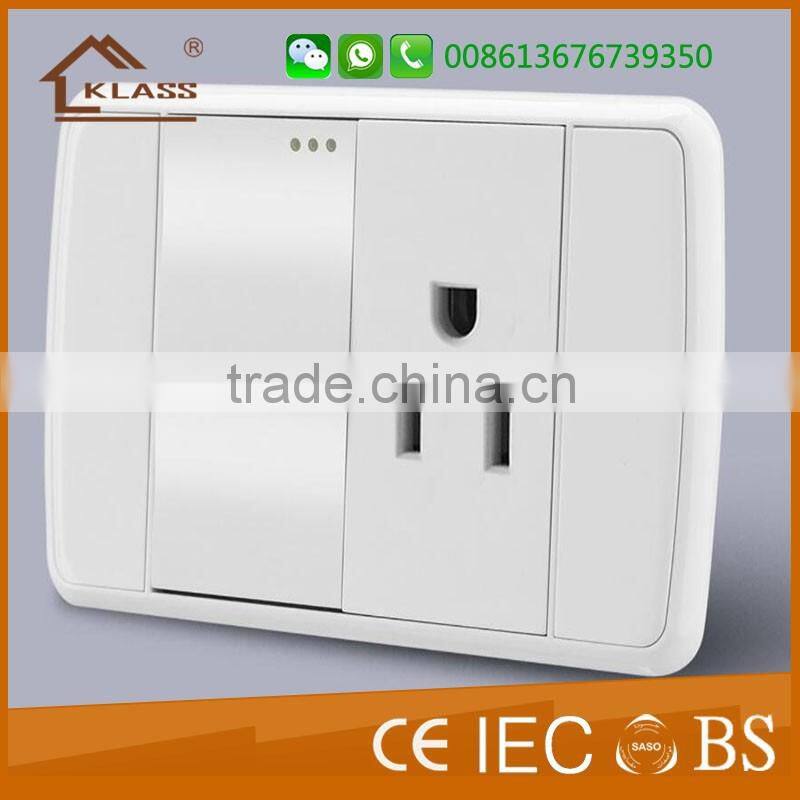 Hot sale stainless steel 1gang 2 way wall switch for home