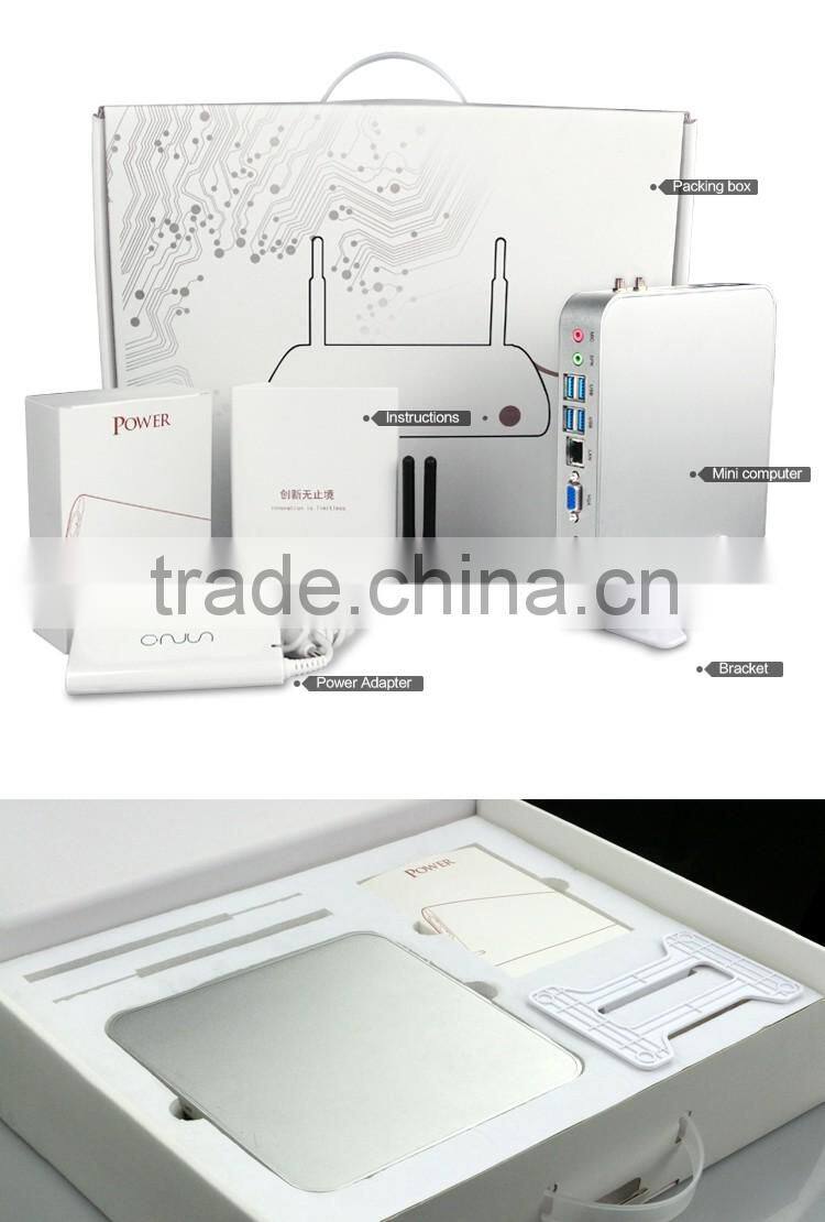 PC OEM Nettop fanless with RJ45 Ubuntu Mini PC
