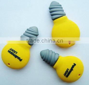 Custom soft pvc lamp shape usb flash memory 2GB 4GB 8GB