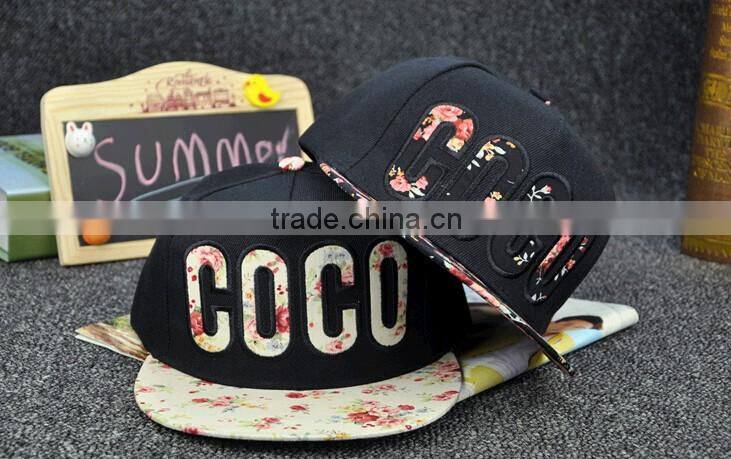 Fashion 3D embroidered snapback caps