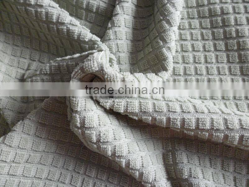 Microfibre little square knitted cloth