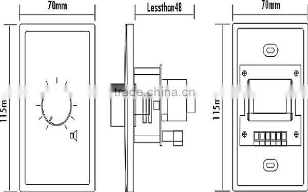 T-681 Amplifier speaker PA system Volume Control