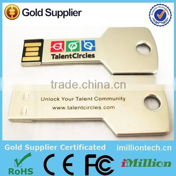 Metal case USB Memory Drives, car key shape usb flash drive, metal key shaped