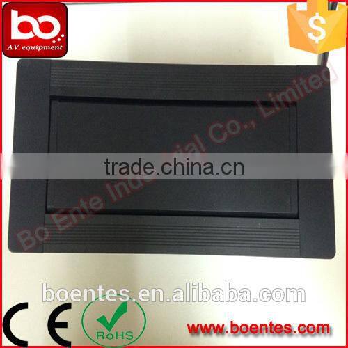 Tabletop Manual Flip Up Outlets/Desktop Rotating Power Socket with Customized HDMI/USB/VGA/RJ45 Connected Plugs