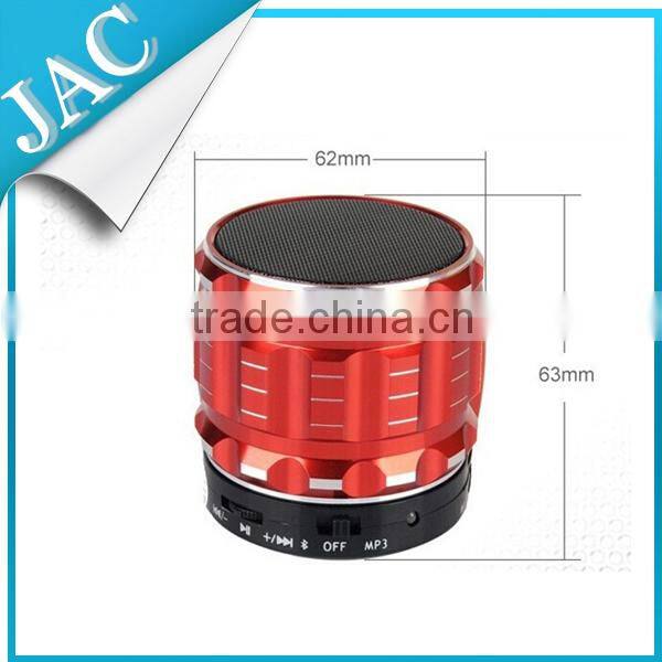 S28 Metal Mini Stereo Portable Bluetooth Speaker With Handfree Mic+TF Card Slot