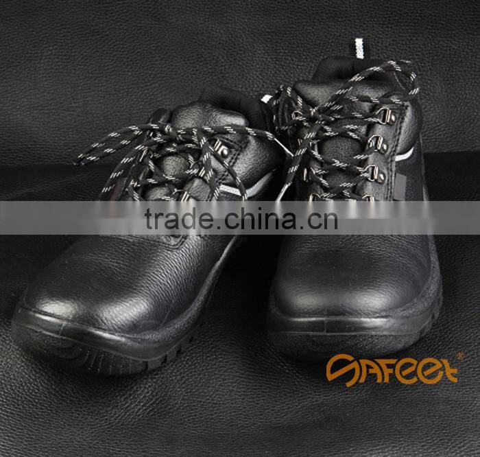 Steel toe cap and steel mid sole safety shoe s1p light weight safety shoe steel toe safety boot steel toe SA-1105