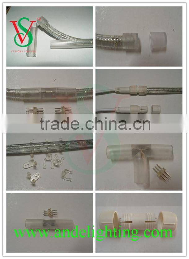 High Quality 3 wires 50 meter holiday decorative led rope light